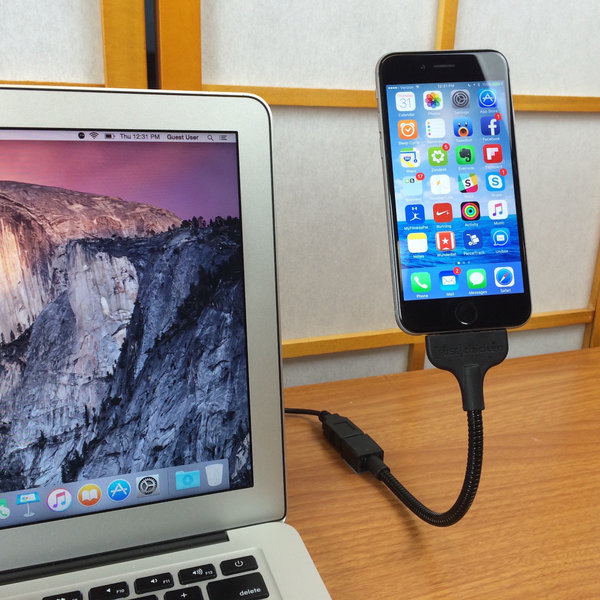 Кабель и адаптер FuseChicken USB Cable to Lightning Bobine Blackout Everywhere Mount (LV8-100)
